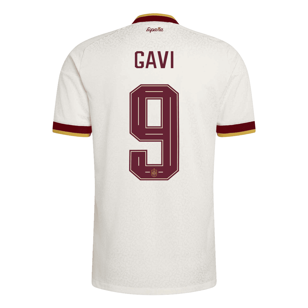 Authentic GAVI #9 Spain Away Soccer Jersey 2026