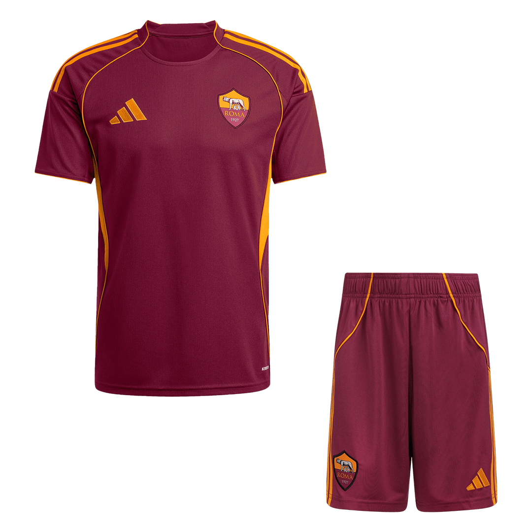 Roma Home Soccer Jersey Kit(Jersey+Shorts) 2025/26