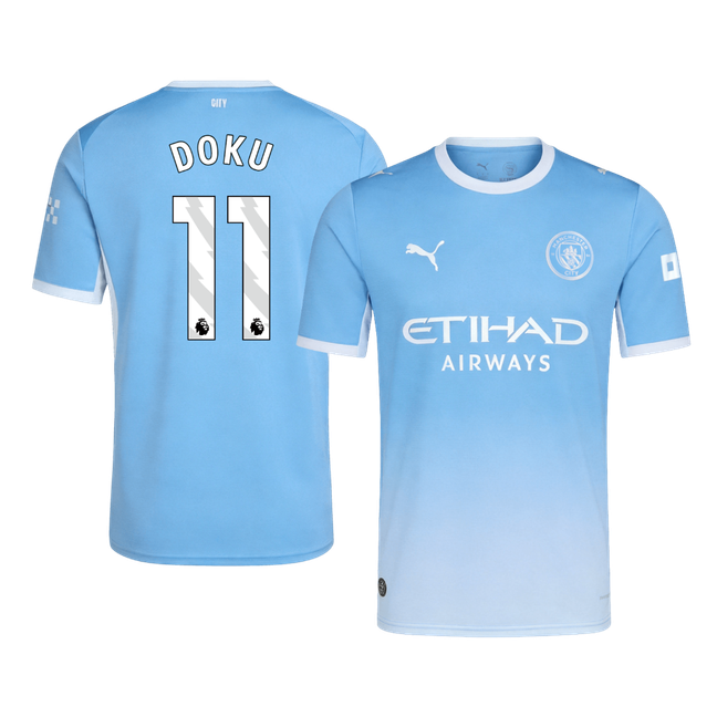 DOKU #11 Manchester City Home Soccer Jersey 26/27 Blue