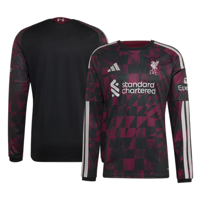 Liverpool Third Long Sleeve Soccer Jersey 2026/27 Red&Black