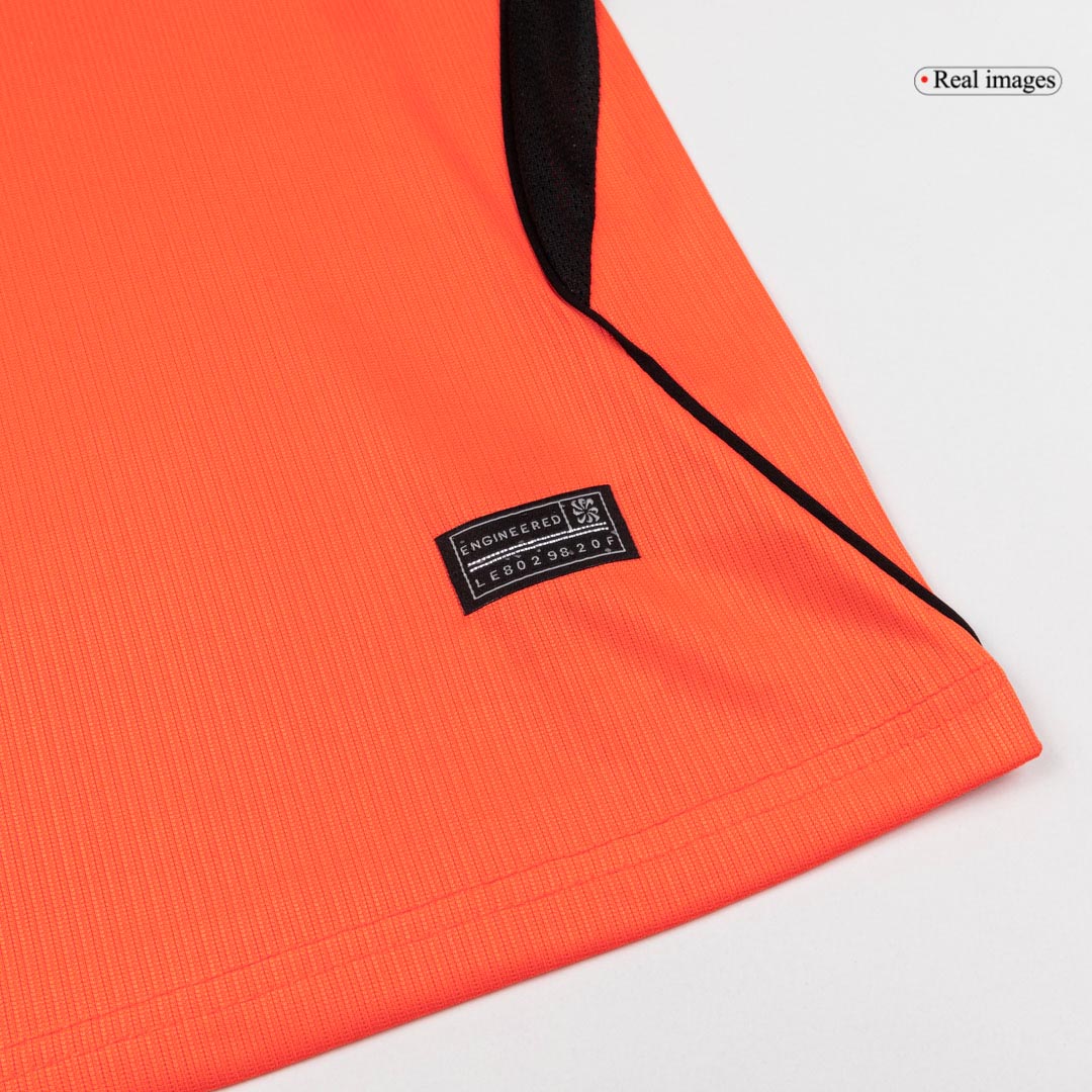 VIRGIL #4 Netherlands Home Soccer Jersey World Cup 2026 Orange
