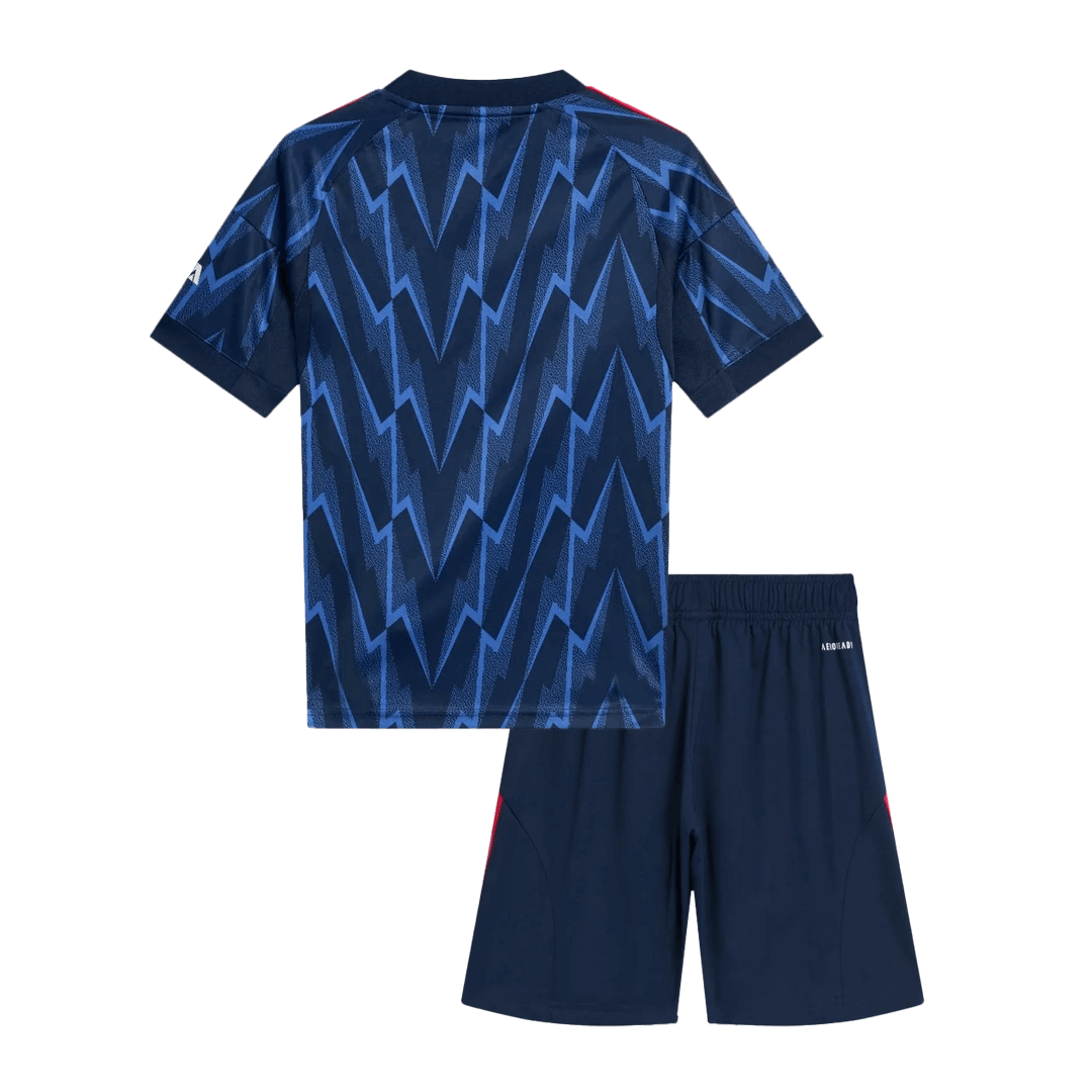 Kid's Arsenal Away Soccer Jersey Kit(Jersey+Shorts) 2025/26 Blue