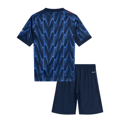 Kid's Arsenal Away Soccer Jersey Kit(Jersey+Shorts) 2025/26 Blue