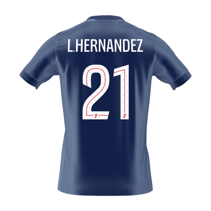 L.HERNANDEZ #21 PSG Home Soccer Jersey 2025/26