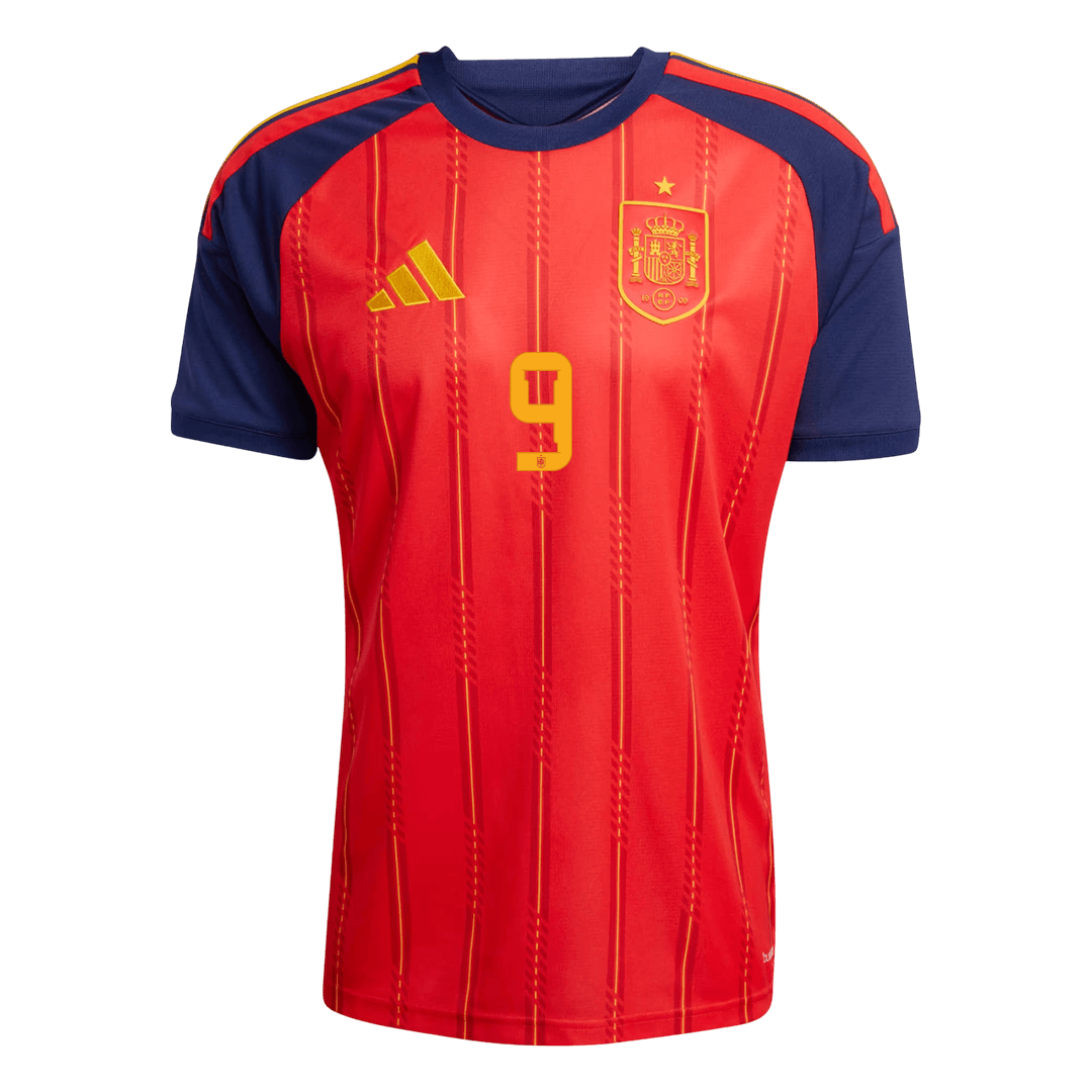 GAVI #9 Spain Home Football Shirt World Cup 2026 Red