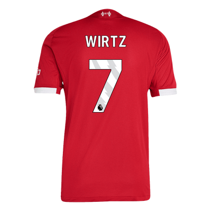 Authentic WIRTZ #7 Liverpool Home Soccer Jersey 2025/26 Red