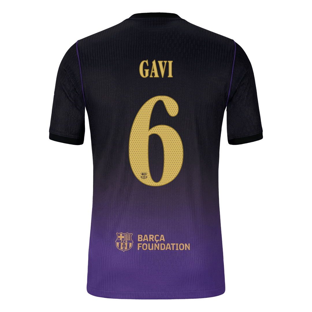 Player Version GAVI #6 Barcelona Away Football Jersey 2026/27 - image 3