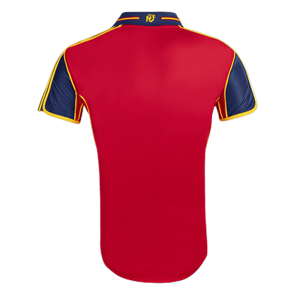 Men Retro Fan Version 2000 Spain Home Soccer Jersey Short Sleeve Red