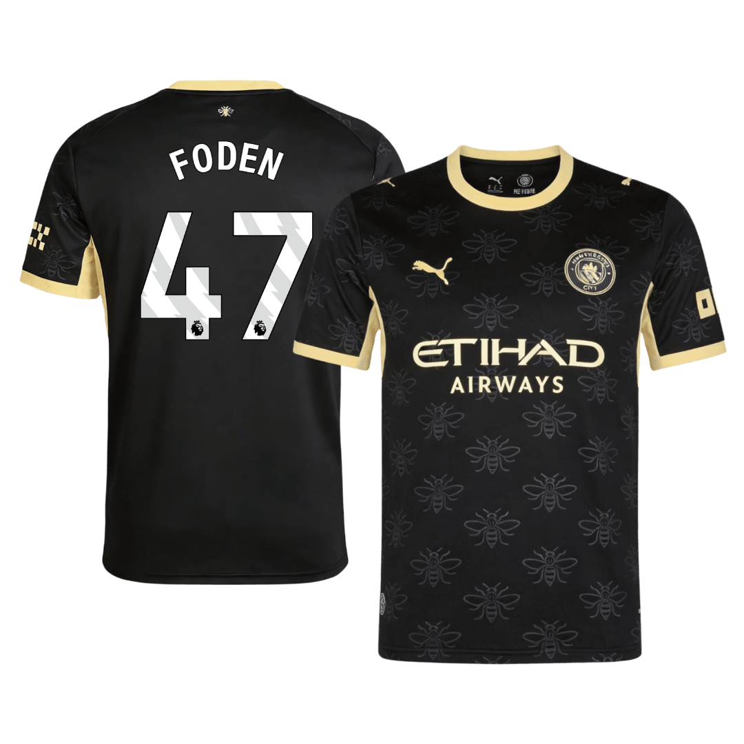 FODEN #47 Manchester City Away Soccer Jersey 2026/27 Black