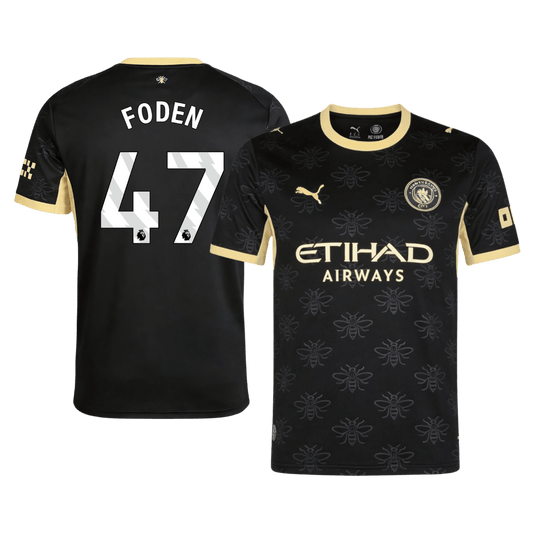 FODEN #47 Manchester City Away Soccer Jersey 2026/27 Black