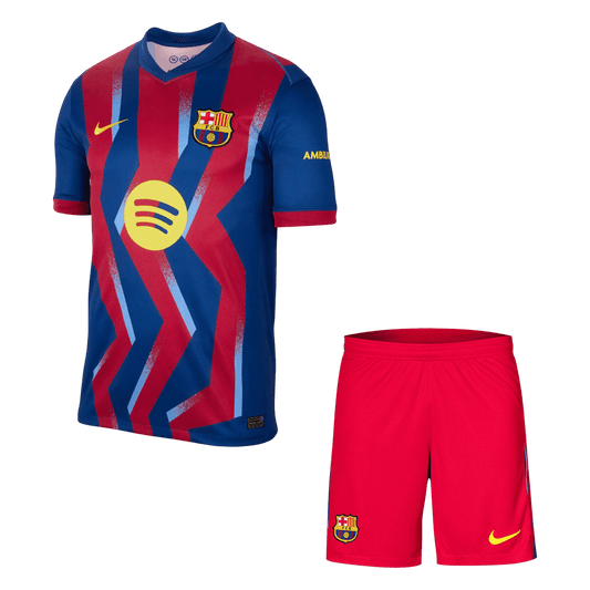 Barcelona Fourth Away Soccer Jersey Kit(Jersey+Shorts) 2025/26