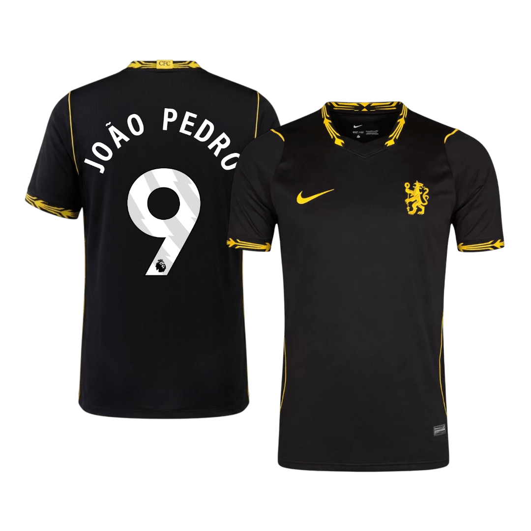JOÃO PEDRO #9 Chelsea Away Soccer Jersey 2026/27 Black