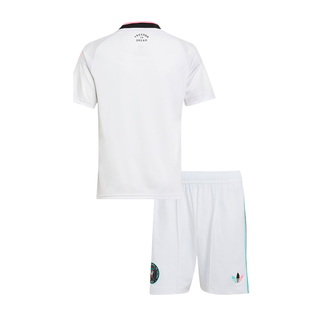 Kids Inter Miami CF Third Soccer Jersey Kit (Jersey+Shorts) 2026 White