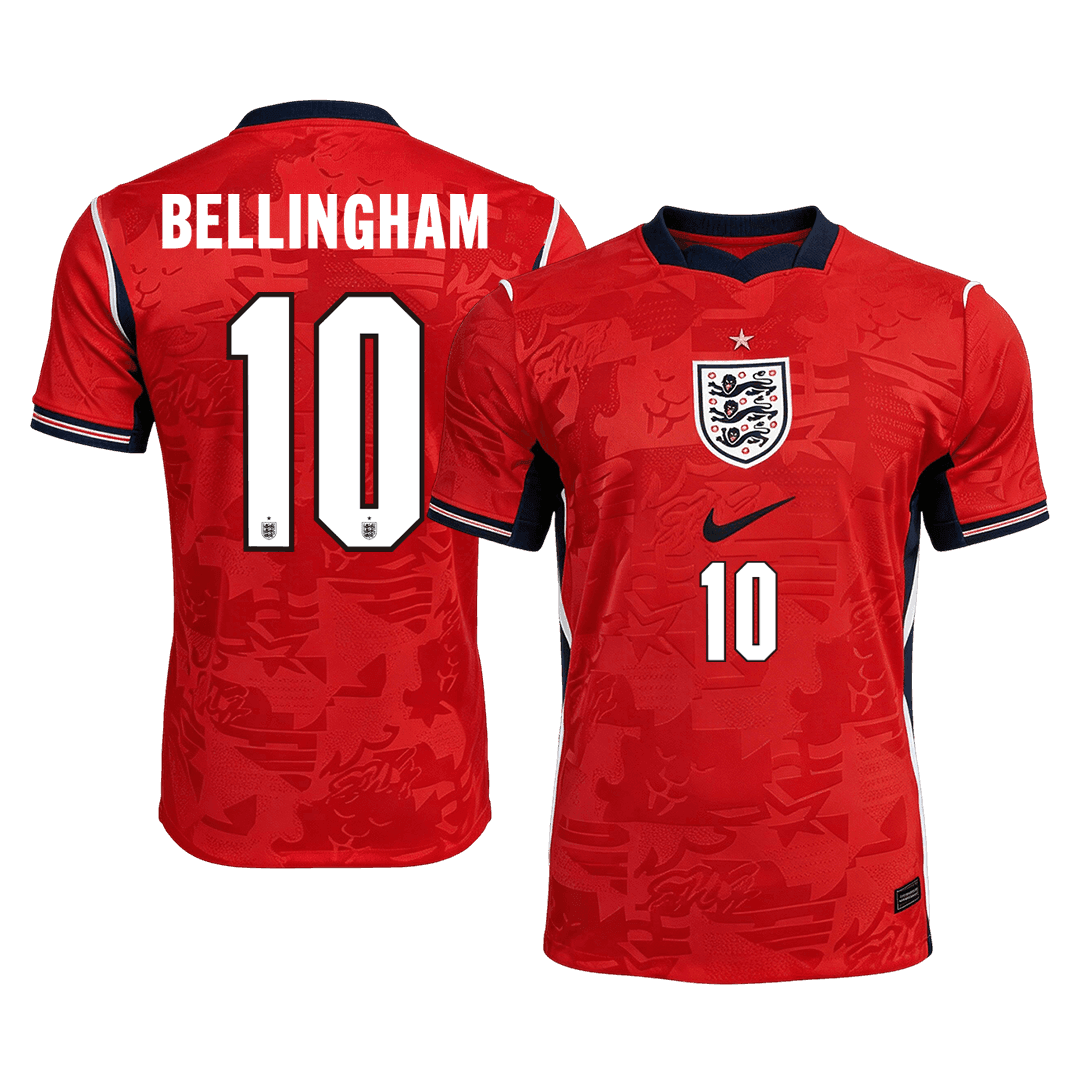 BELLINGHAM #10 England Away Soccer Jersey World Cup 2026 Red