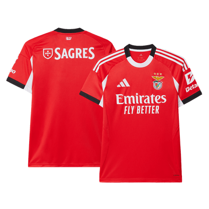 Benfica Home Soccer Jersey 2025/26 Red