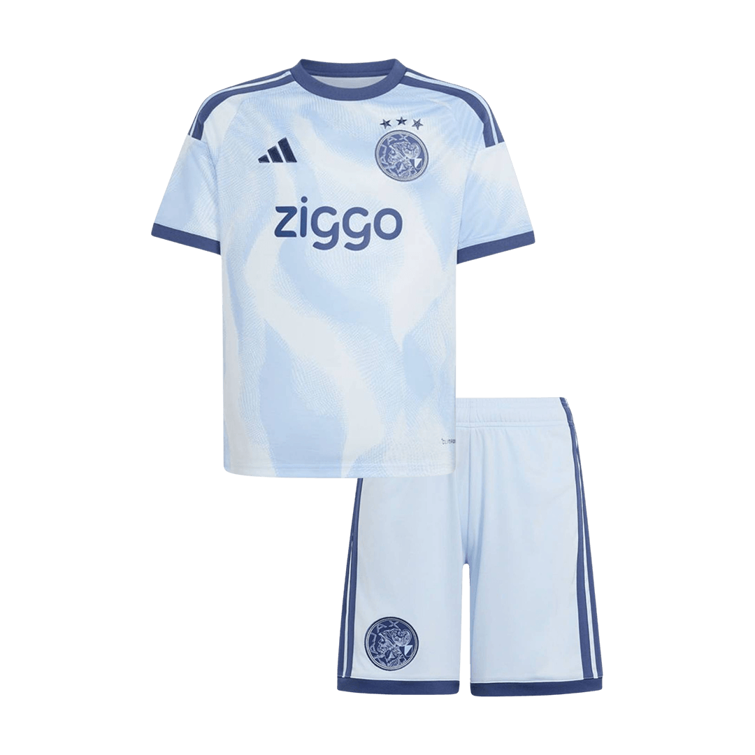 Kids Ajax Third Soccer Jersey Kit (Jersey+Shorts) 2026/27 Blue