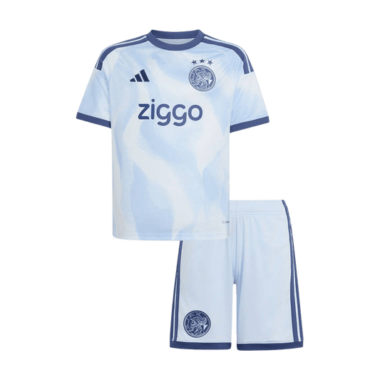 Kids Ajax Third Soccer Jersey Kit (Jersey+Shorts) 2026/27 Blue