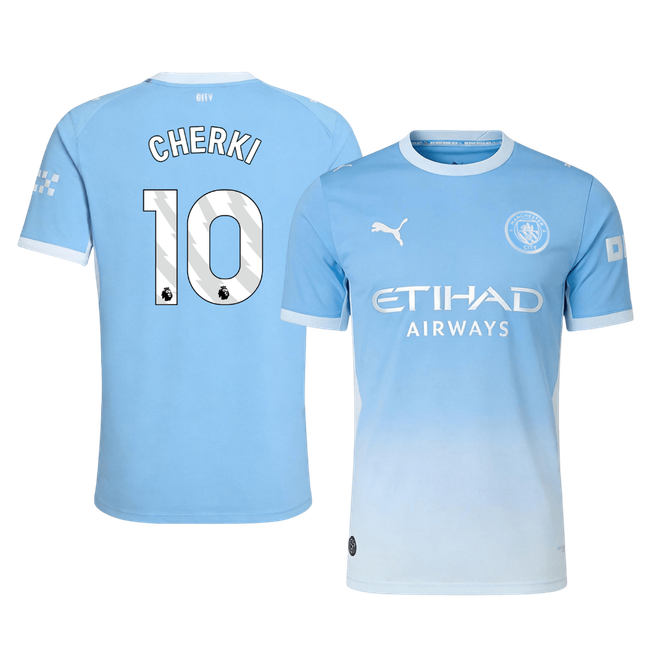 Authentic CHERKI #10 Manchester City Home Soccer Jersey 2026/27