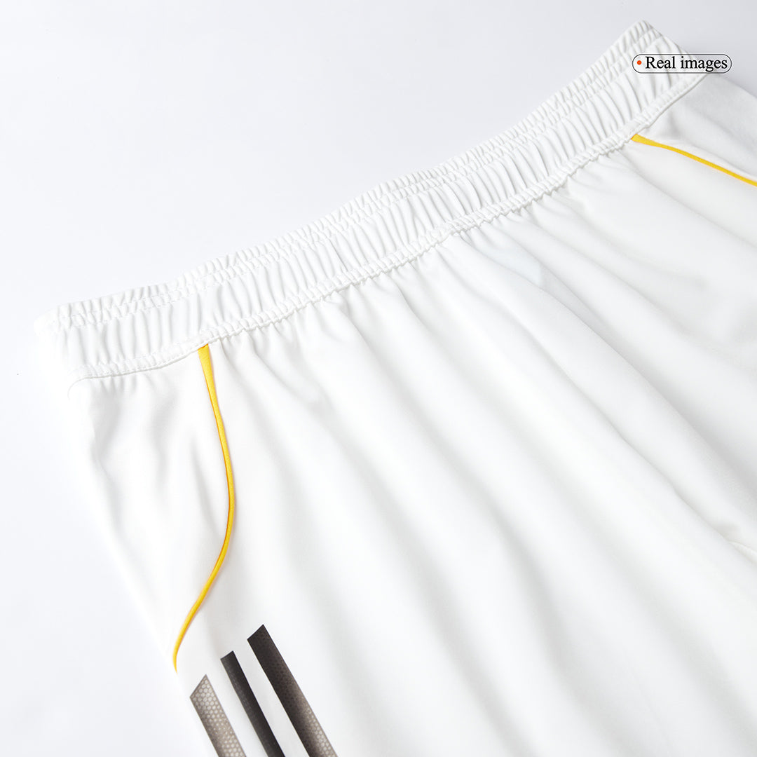 Authentic Real Madrid Home Soccer Shorts 25/26 White
