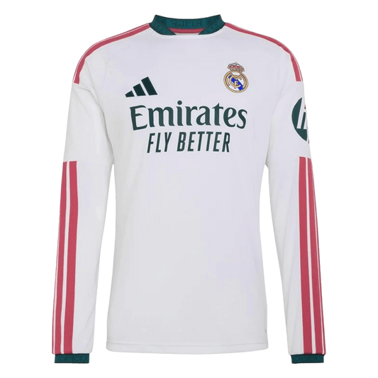 Real Madrid Home Long Sleeve Soccer Jersey 2026/27 White