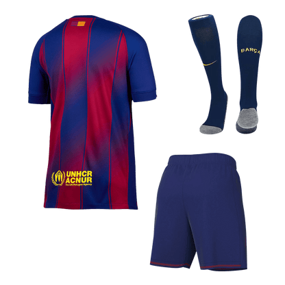 Barcelona Home Soccer Jersey Kit(Jersey+Shorts+Socks) 2025/26 Red&Blue