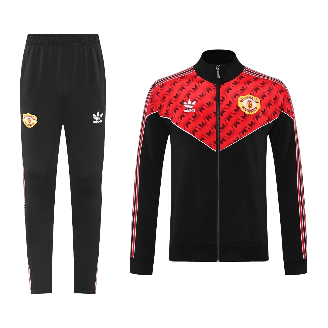 25/26 Manchester United Training Jacket Kit(Jacket+Pants) Red&Black