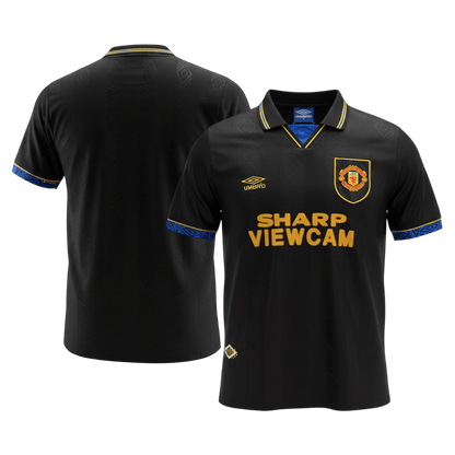 Retro 93/94 Manchester United Away Soccer Jersey Black