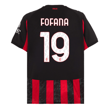 FOFANA #19 AC Milan Home Soccer Jersey 2025/26