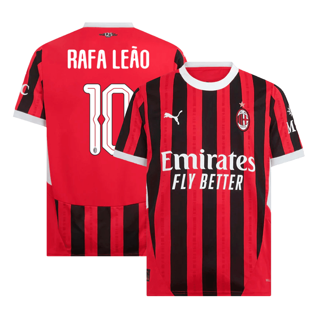 RAFA Le?o #10 AC Milan Home football shirt 2024/25 - UCL