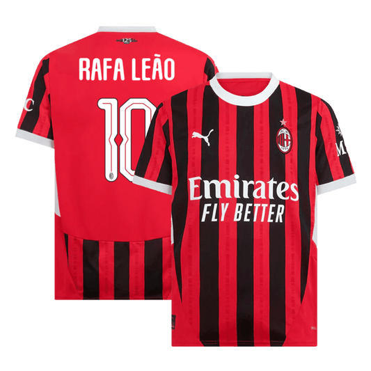 RAFA Le?o #10 AC Milan Home football shirt 2024/25 - UCL