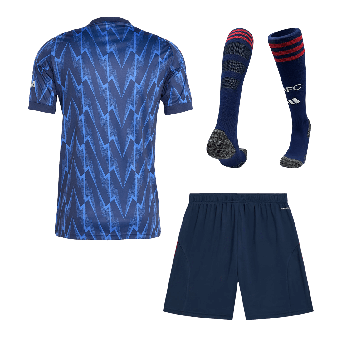 Arsenal Away Soccer Jersey Kit(Jersey+Shorts+Socks) 2025/26 Blue