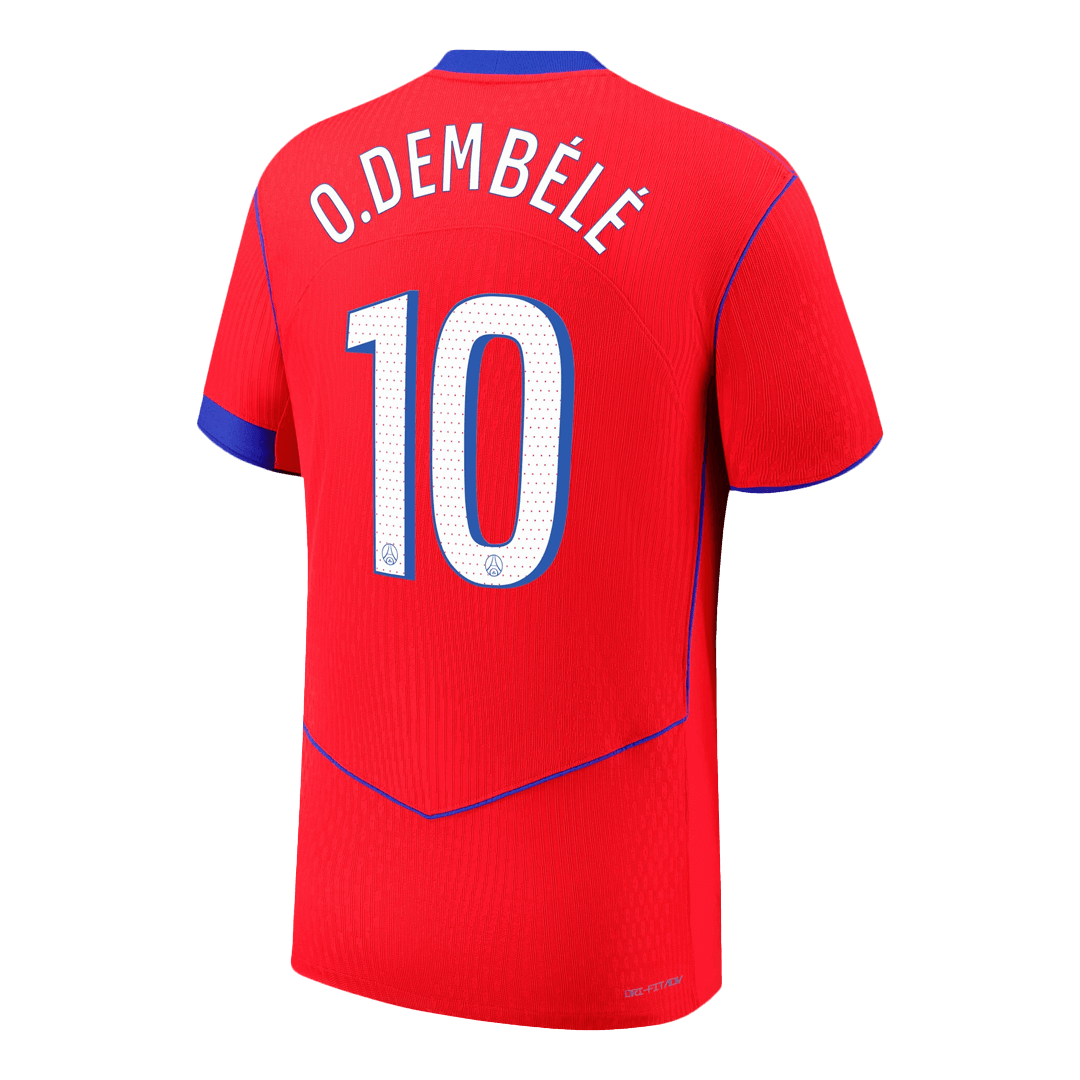 Authentic O.DEMBÉLÉ #10 PSG Third Away Soccer Jersey 2025/26