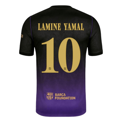 LAMINE YAMAL #10 Barcelona x Kobe Bryant Away Soccer Jersey 2026/27 Black/Purple- UCL
