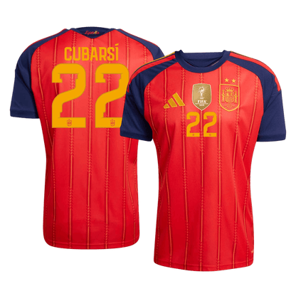 Authentic CUBARSÍ #22 Spain Home Soccer Jersey 2026