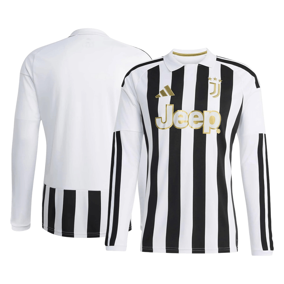 Juventus Home Long Sleeve Soccer Jersey 2026/27 Black&White