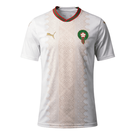 Morocco Away Soccer Jersey World Cup 2026 White