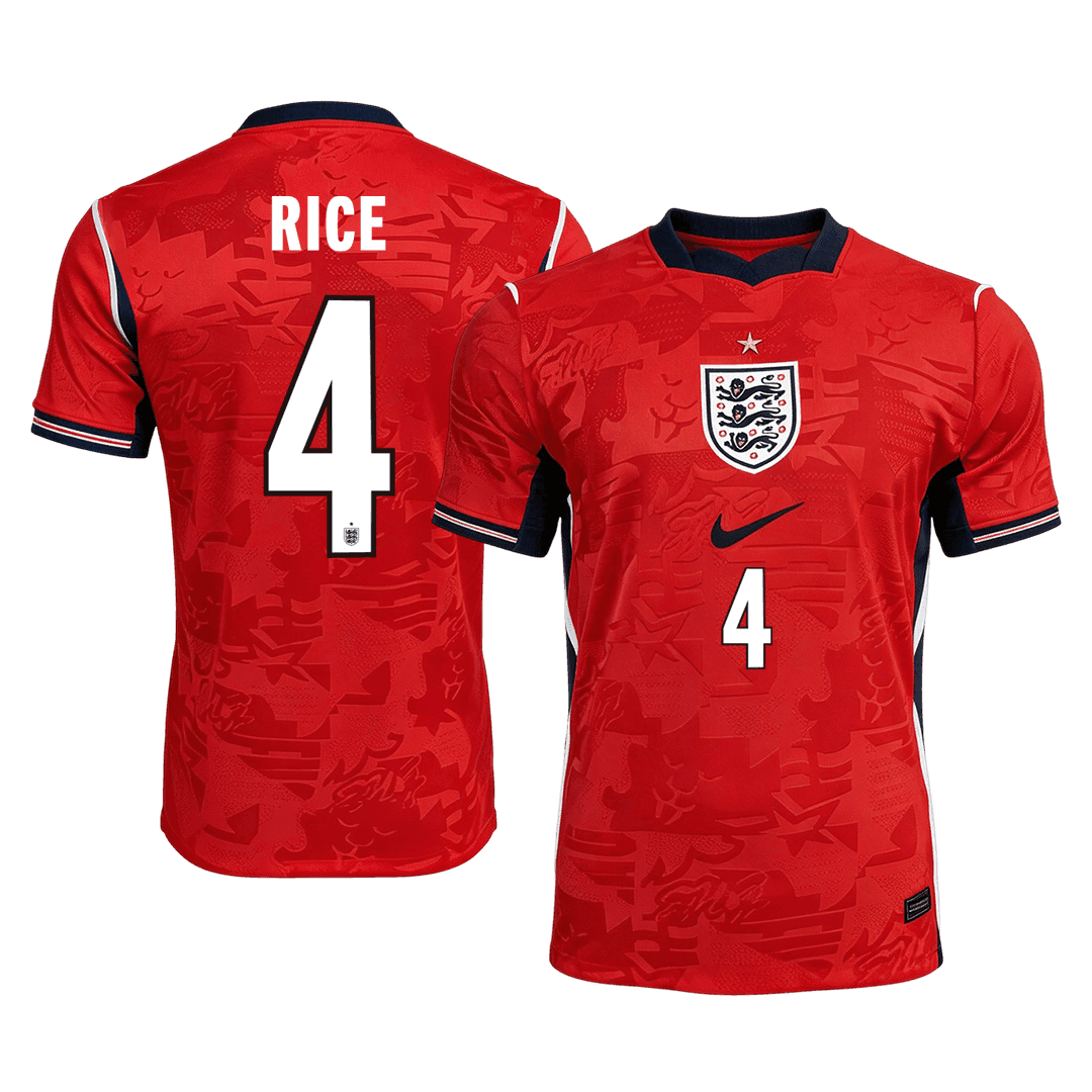 Player Version RICE #4 England Away Soccer Jersey 2026