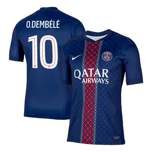 O.DEMBÉLÉ #10 PSG Home Soccer Jersey 2025/26 Navy
