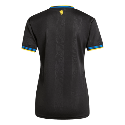 Women's Manchester United Third Away Soccer Jersey 2025/26 Black
