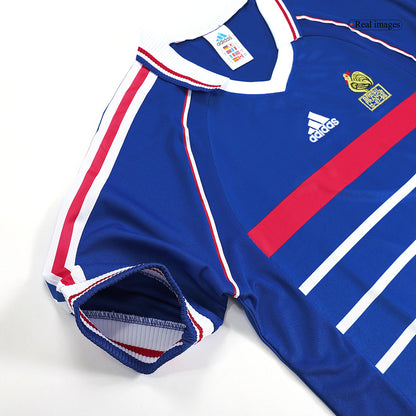 Retro 1998 France Home Soccer Jersey