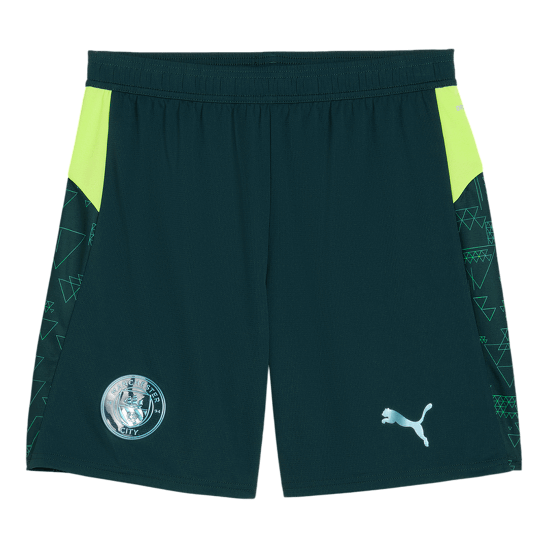 Manchester City Fourth Soccer Shorts 25/26 Green