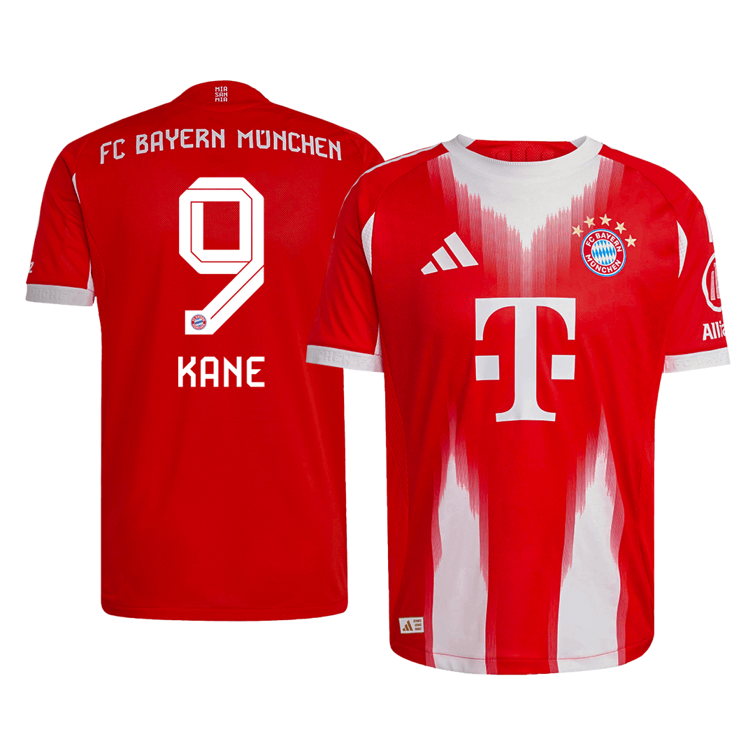 Authentic KANE #9 Bayern Munich Home Soccer Jersey 2025/26 Red