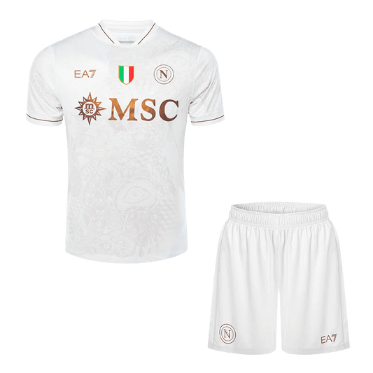 Napoli Away Soccer Jersey Kit(Jersey+Shorts) 2025/26