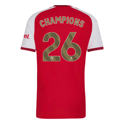 Player Version CHAMPIONS #26 Arsenal Home Soccer Jersey 2026/27