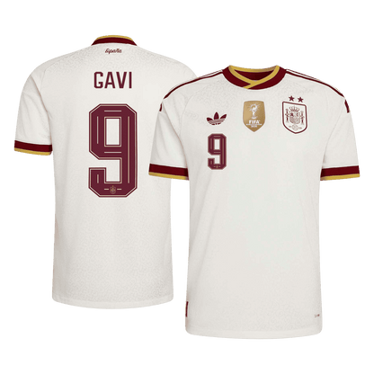 Authentic GAVI #9 Spain Away Soccer Jersey 2026