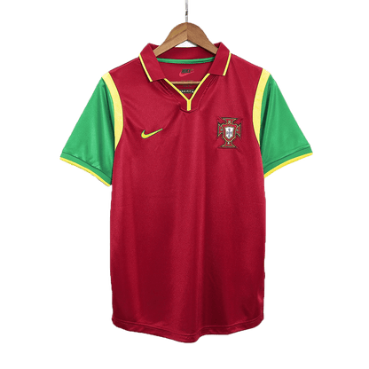 Retro 1999 Portugal Home Soccer Jersey