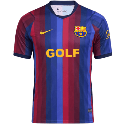 Barcelona x Spotify x Golf Wang Home Soccer Jersey 2026/27 Red&Blue