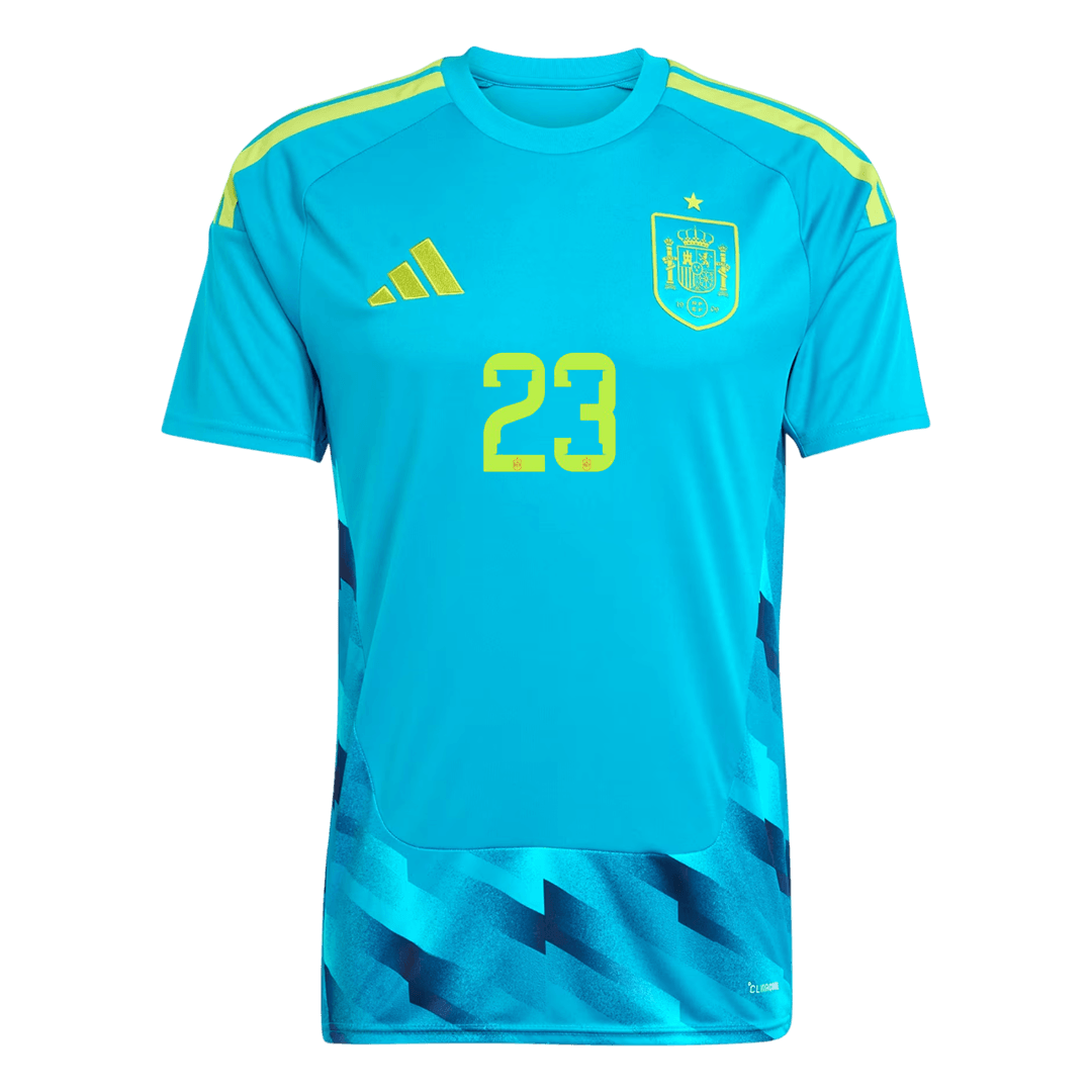 UNAI SIMÓN #23 Spain Goalkeeper Soccer Jersey World Cup 2026 Blue