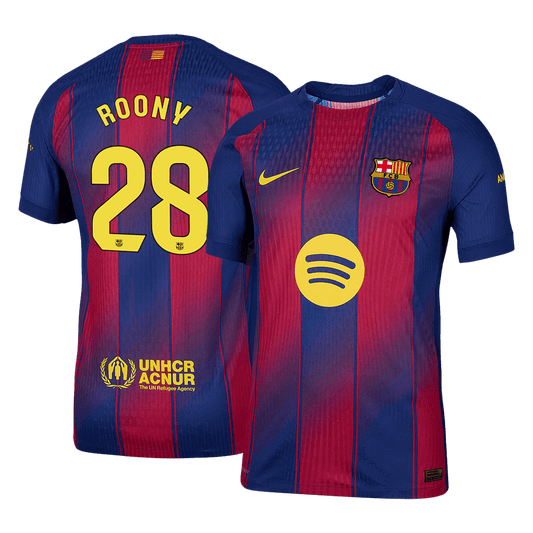 Authentic ROONY #28 Barcelona Home Soccer Jersey 2025/26