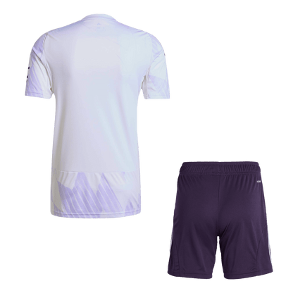 Manchester United Away Soccer Jersey Kit(Jersey+Shorts) 2025/26 White